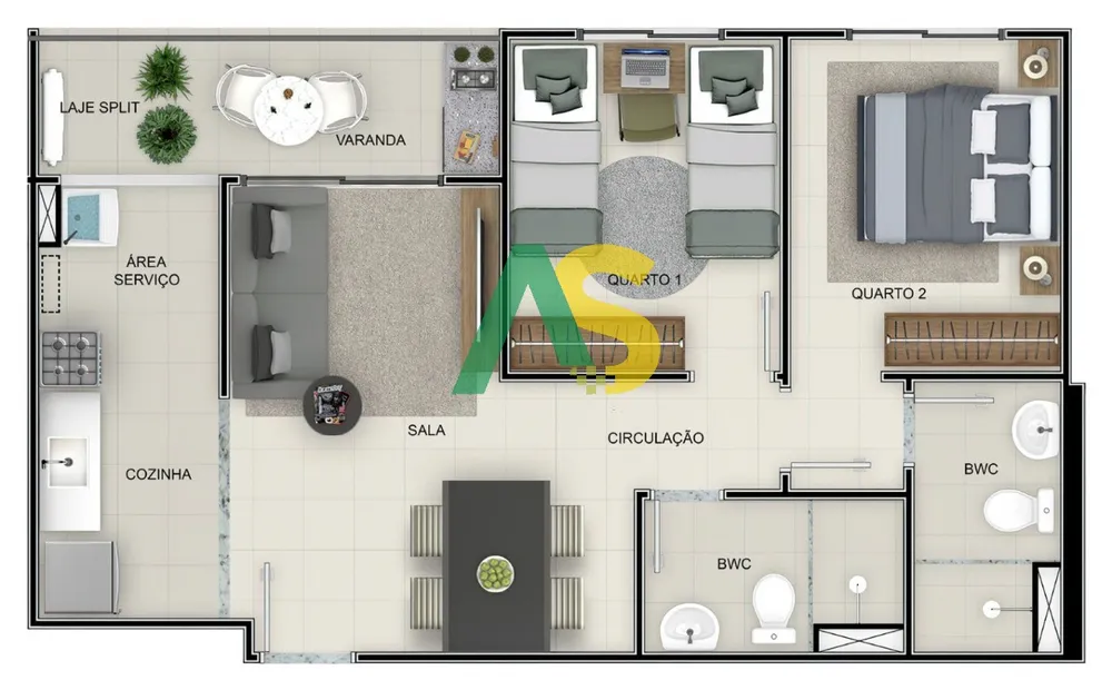 Apartamento, 3 quartos, 61 m² - Foto 14