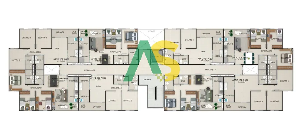 Apartamento, 3 quartos, 61 m² - Foto 15