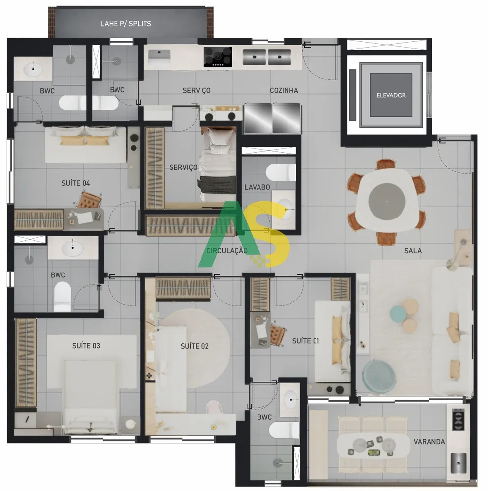 Apartamento, 4 quartos, 108 m² - Foto 19