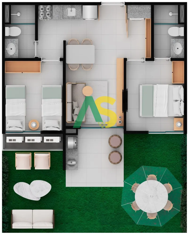 Flat/Apart Hotel, 1 quarto, 38 m² - Foto 16