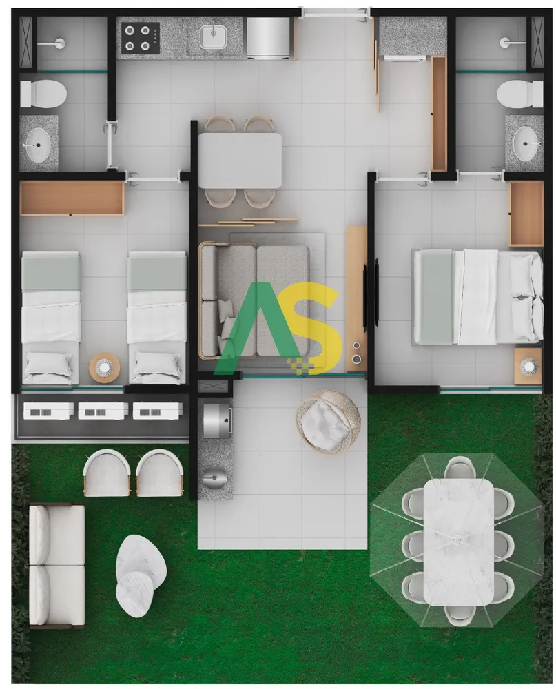 Flat/Apart Hotel, 1 quarto, 38 m² - Foto 15