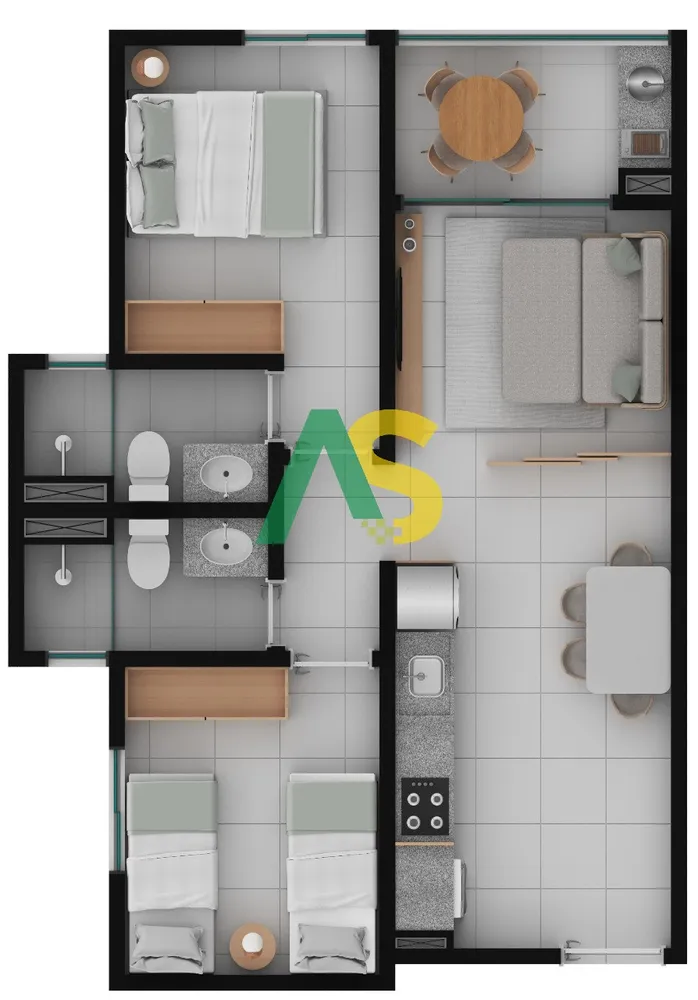 Flat/Apart Hotel, 1 quarto, 38 m² - Foto 14