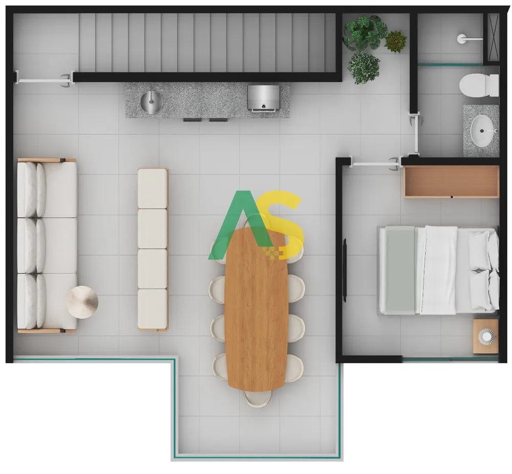 Flat/Apart Hotel, 1 quarto, 38 m² - Foto 12