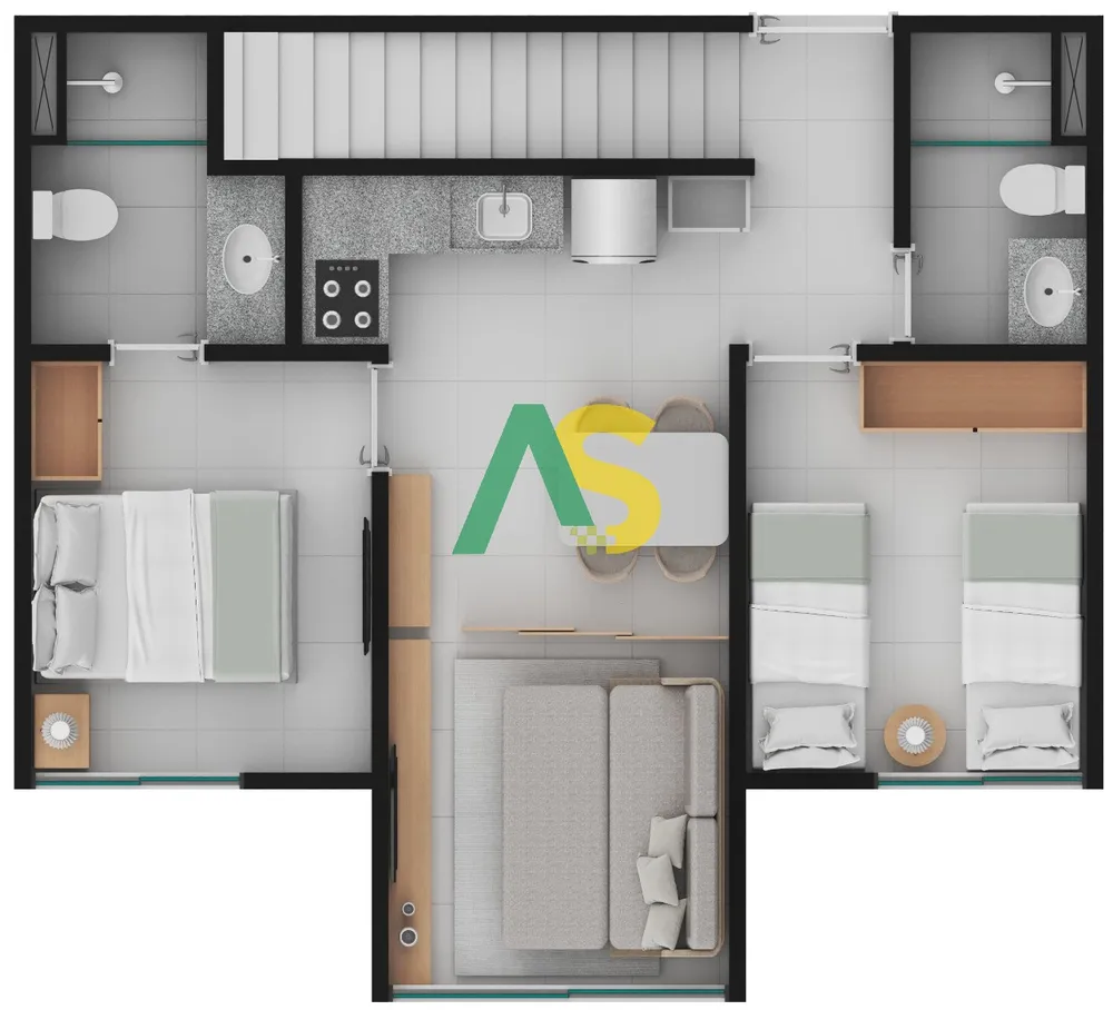 Flat/Apart Hotel, 1 quarto, 38 m² - Foto 13