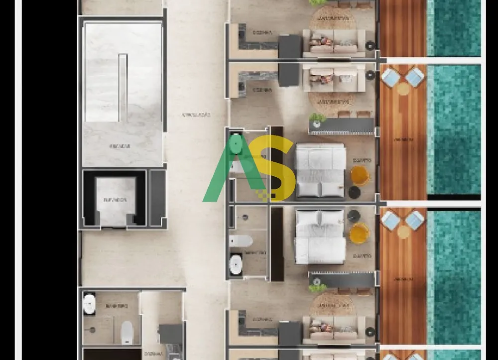 Flat/Apart Hotel, 1 quarto, 28 m² - Foto 10
