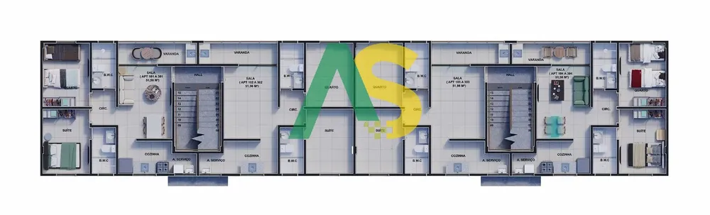 Apartamento, 2 quartos, 50 m² - Foto 4