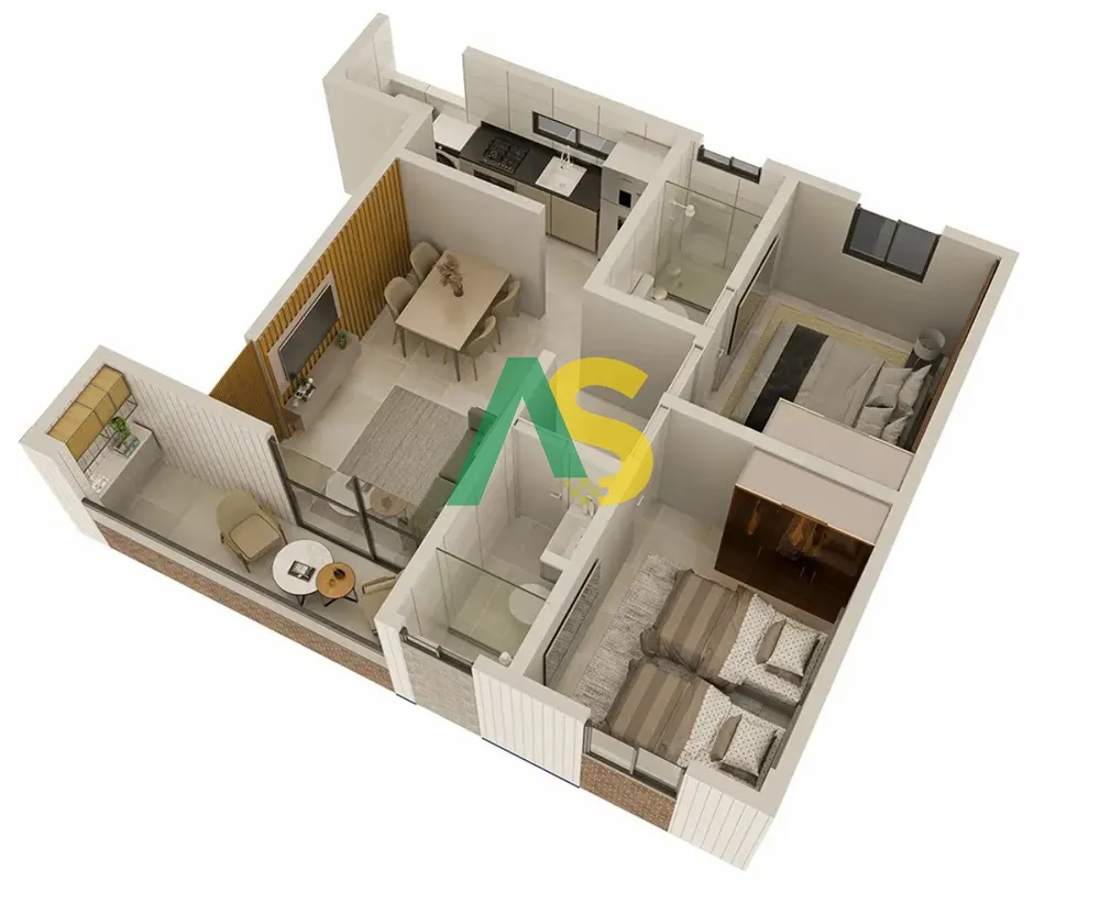 Apartamento, 2 quartos, 50 m² - Foto 5