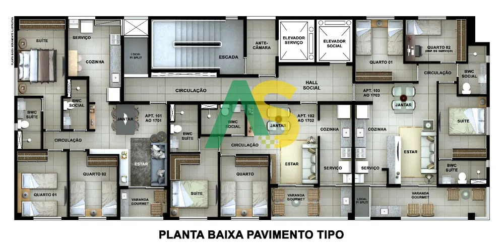 Apartamento, 2 quartos, 54 m² - Foto 6
