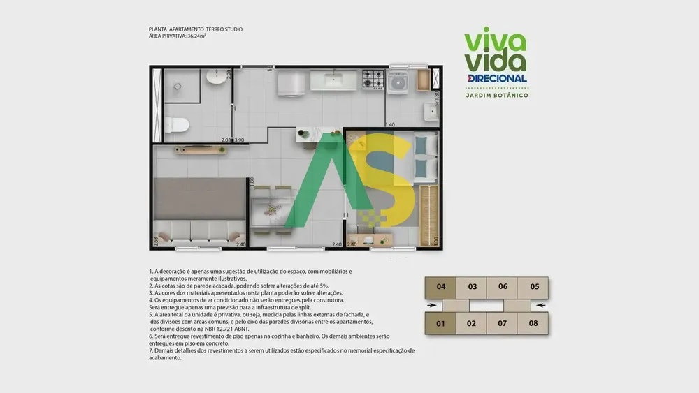 Apartamento, 2 quartos, 36 m² - Foto 6