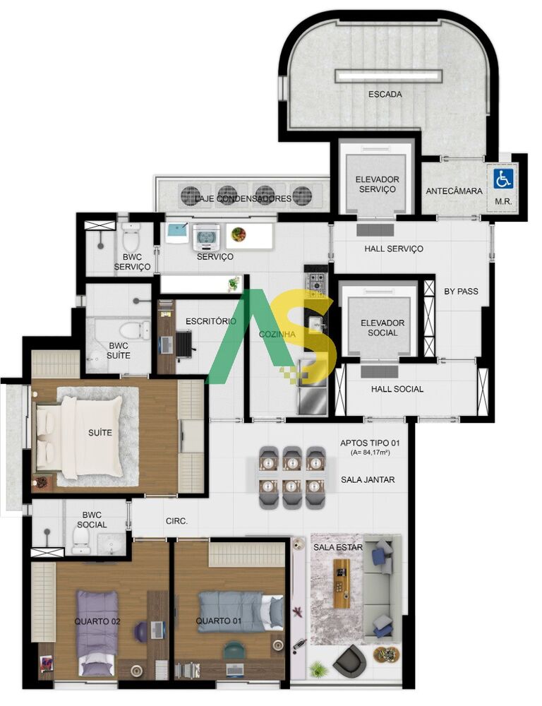 Apartamento, 3 quartos, 84 m² - Foto 14