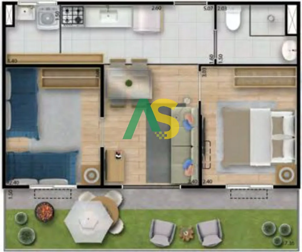 Apartamento, 2 quartos, 37 m² - Foto 17