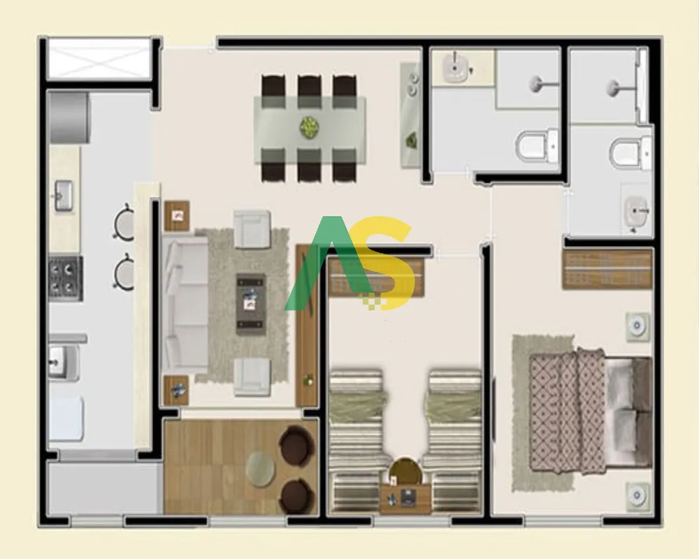 Apartamento, 2 quartos, 58 m² - Foto 15