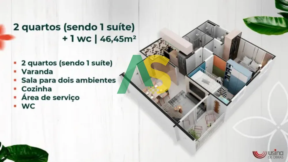 Apartamento, 2 quartos, 43 m² - Foto 9