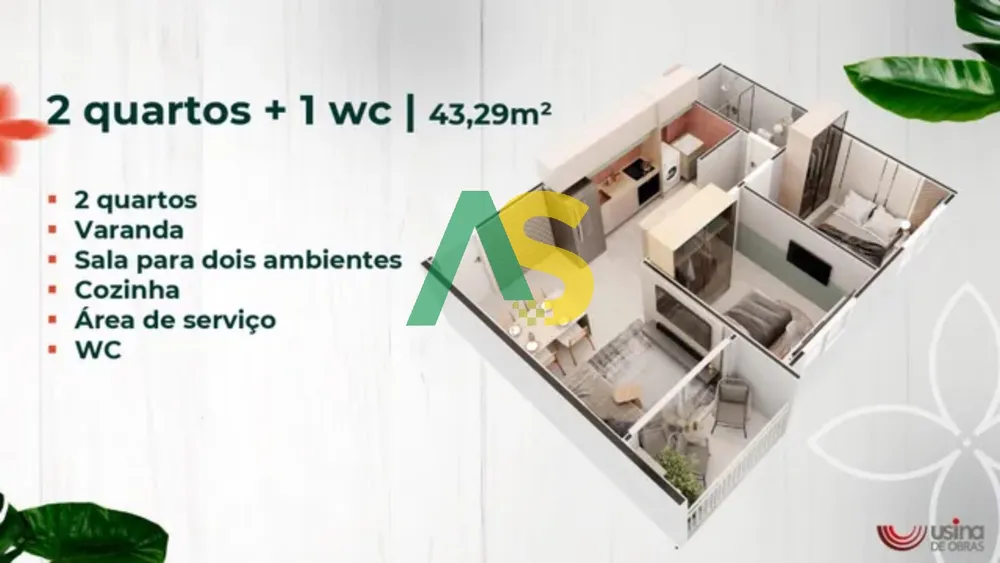 Apartamento, 2 quartos, 43 m² - Foto 8
