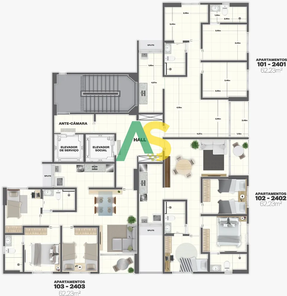 Apartamento, 3 quartos, 62 m² - Foto 15