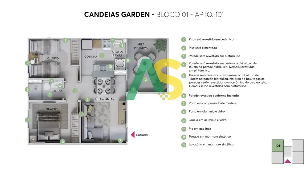 Apartamento, 2 quartos, 40 m² - Foto 13