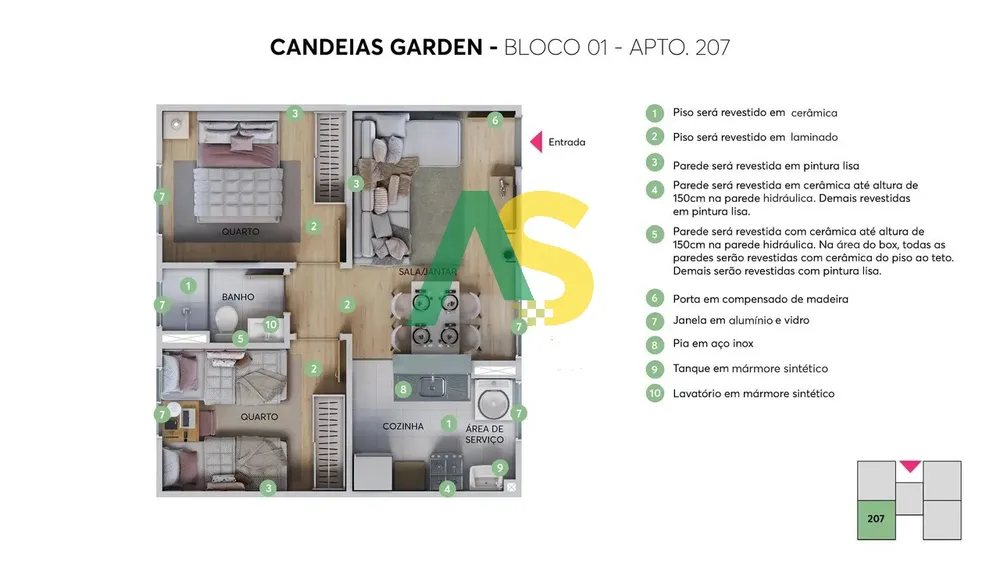 Apartamento, 2 quartos, 40 m² - Foto 14