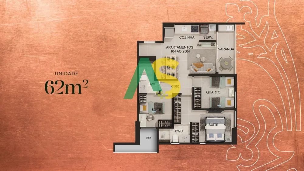 Apartamento, 3 quartos, 62 m² - Foto 15