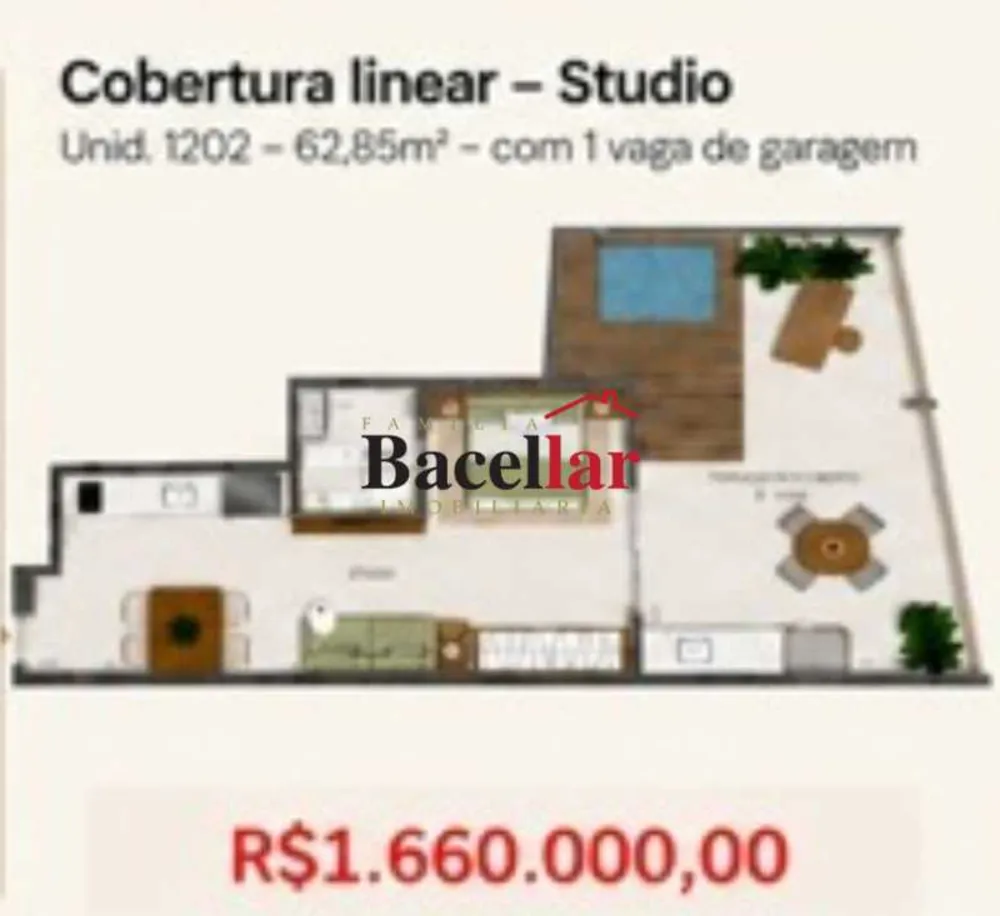 Cobertura, 1 quarto, 62 m² - Foto 15
