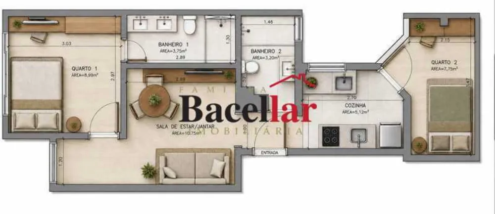 Apartamento, 2 quartos, 50 m² - Foto 28