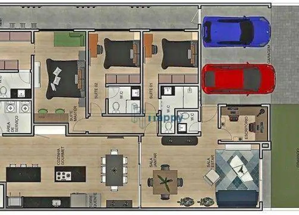 Casa de Condomínio à venda com 3 quartos, 195m² - Foto 3