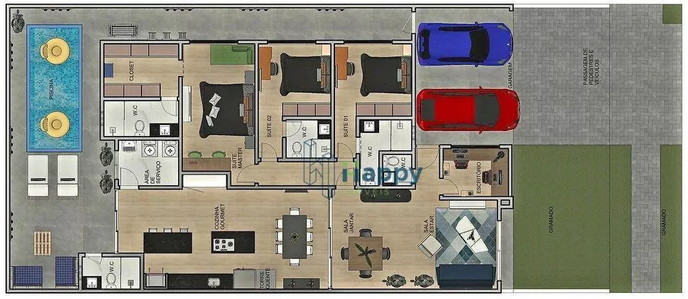 Casa de Condomínio à venda com 3 quartos, 193m² - Foto 3