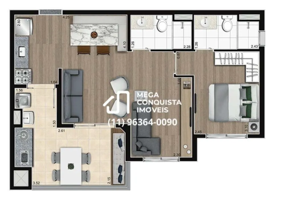 Apartamento, 2 quartos, 56 m² - Foto 16