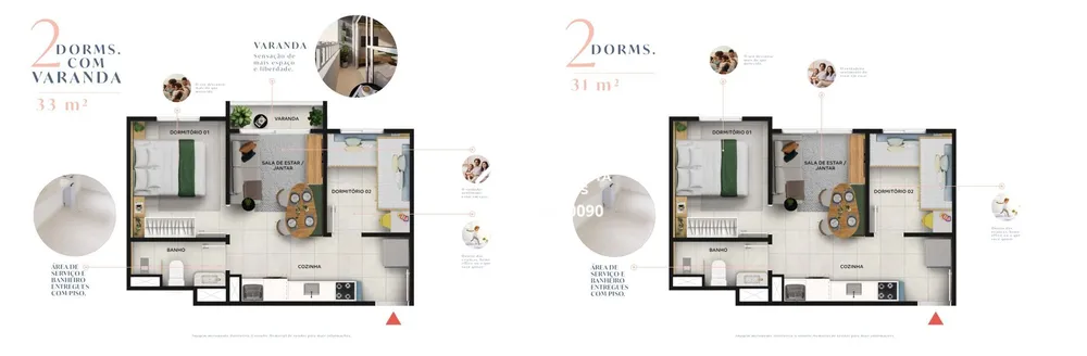 Apartamento, 2 quartos, 33 m² - Foto 5