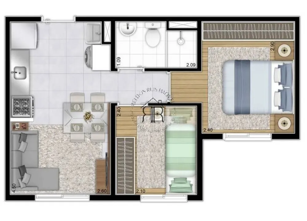 Apartamento, 2 quartos, 32 m² - Foto 7