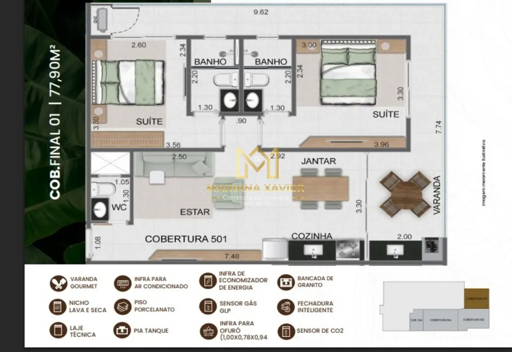 Apartamento, 35 m² - Foto 9