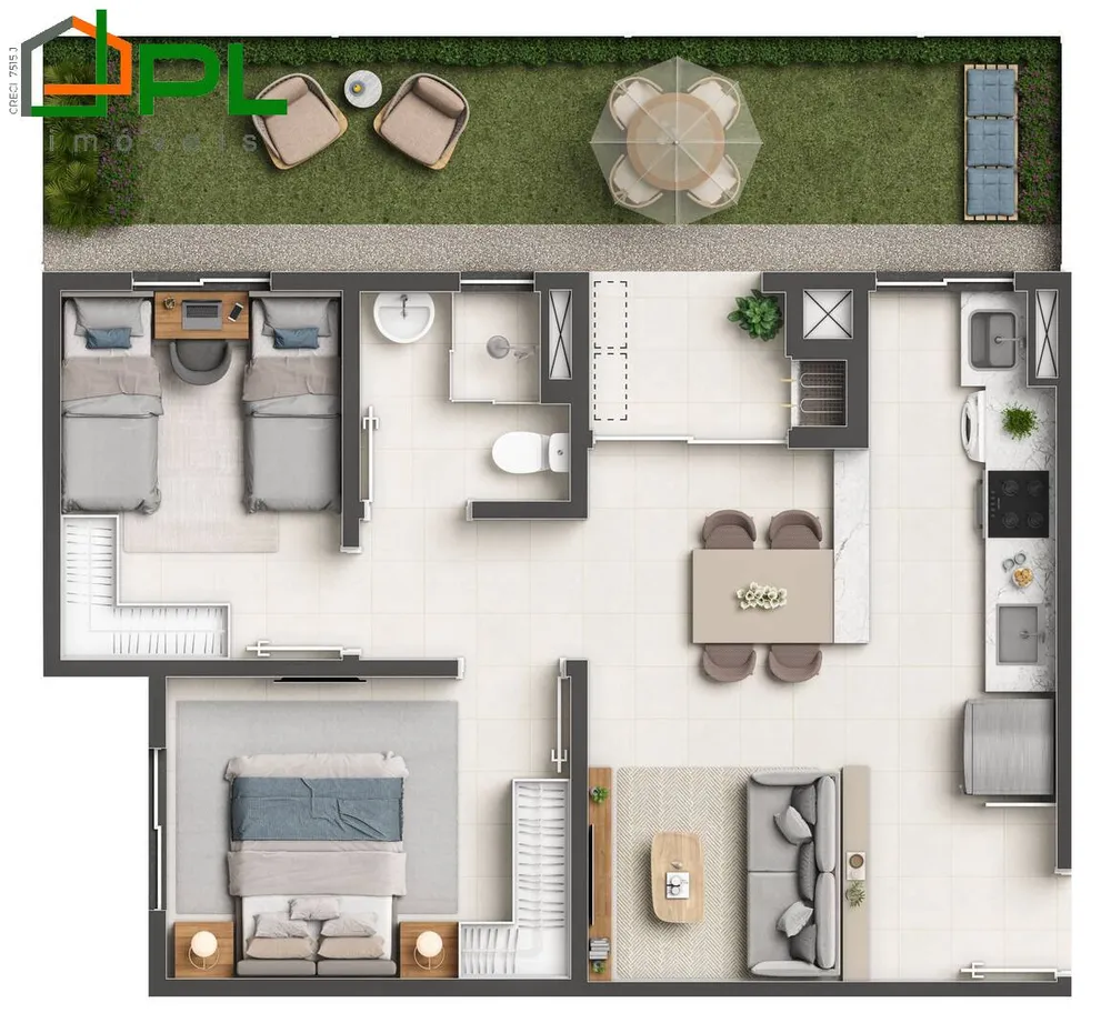 Apartamento, 2 quartos - Foto 8
