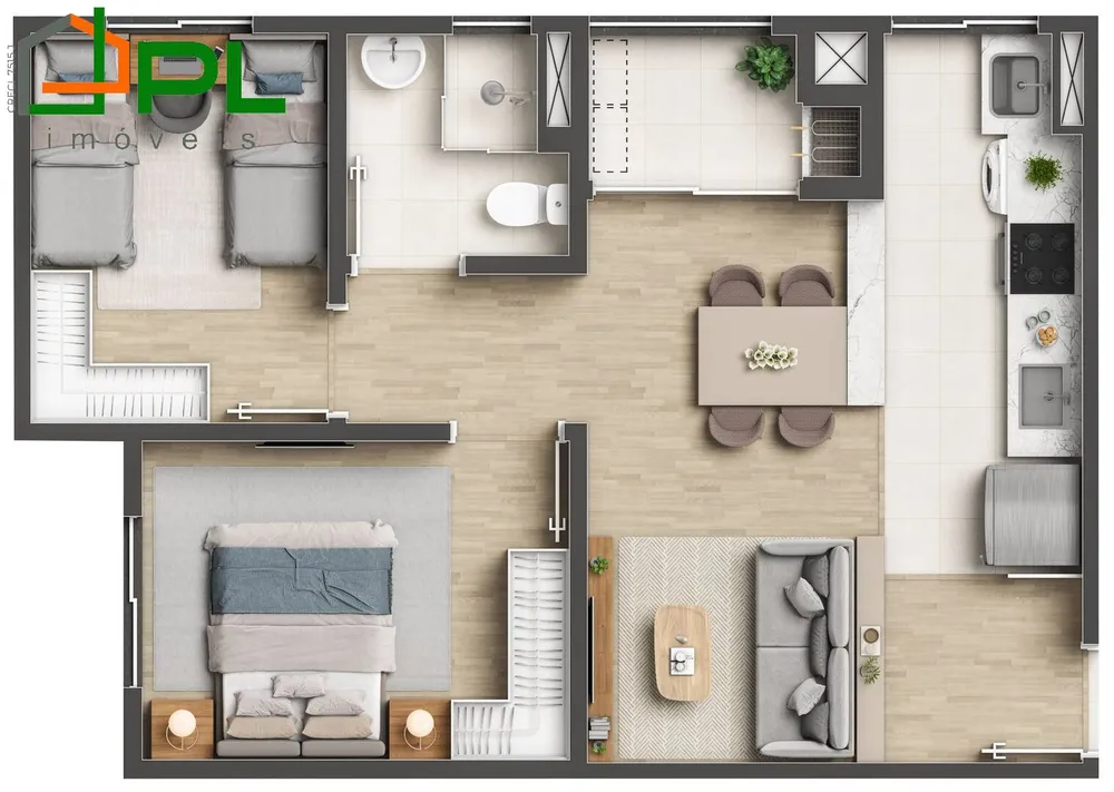 Apartamento, 2 quartos - Foto 7