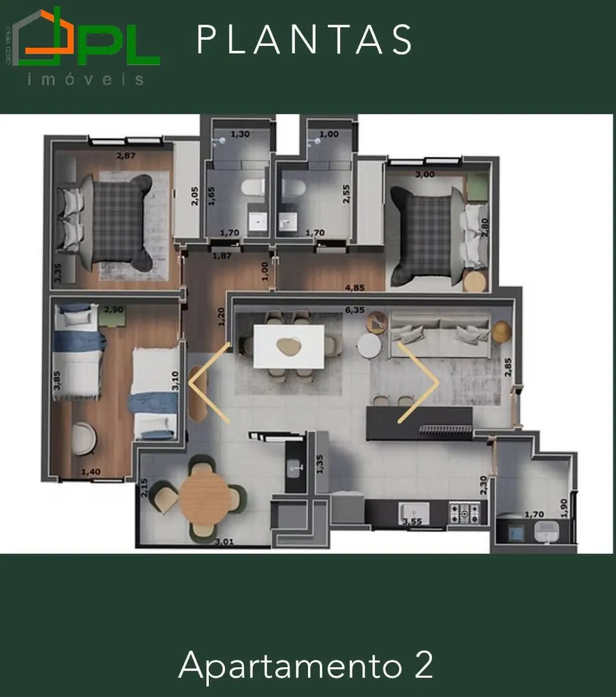 Apartamento, 3 quartos, 91 m² - Foto 11