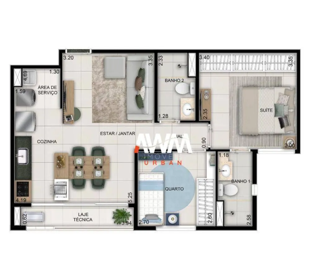 Apartamento, 2 quartos, 62 m² - Foto 9