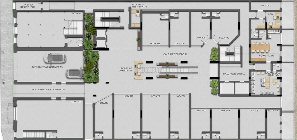 Apartamento, 1 quarto, 34 m² - Foto 3