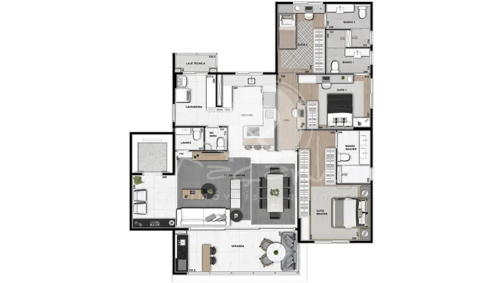Apartamento, 3 quartos, 170 m² - Foto 9