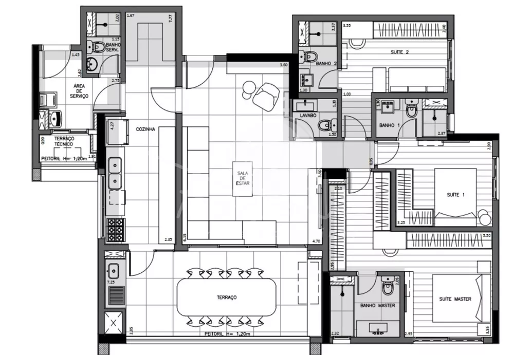 Apartamento, 3 quartos, 145 m² - Foto 13