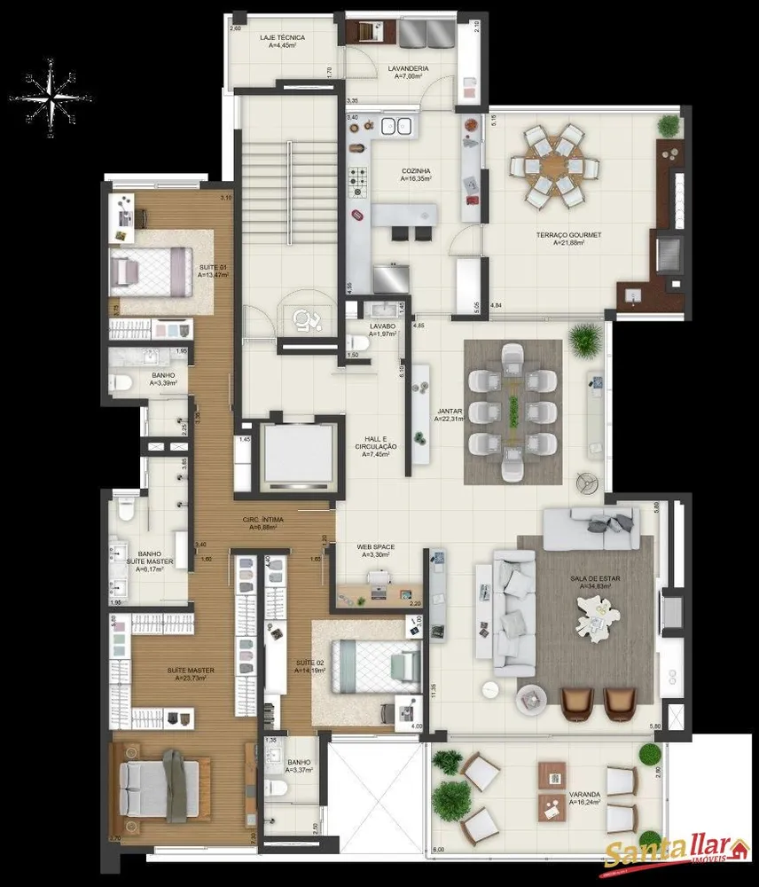 Apartamento, 3 quartos, 247 m² - Foto 18