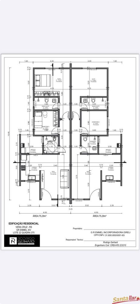 Casa, 2 quartos, 75 m² - Foto 1