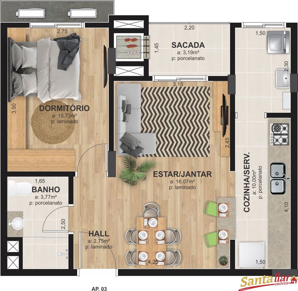 Apartamento, 2 quartos, 80 m² - Foto 4