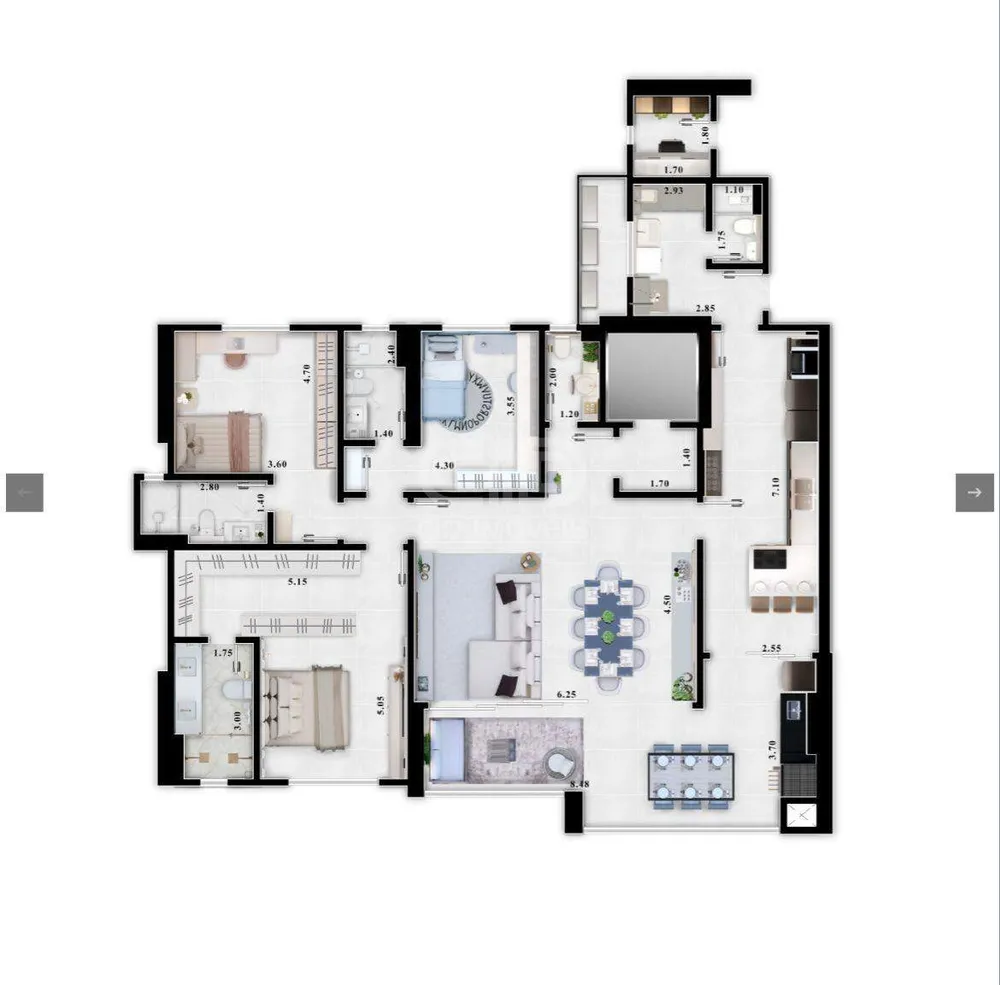 Apartamento, 3 quartos, 166 m² - Foto 7