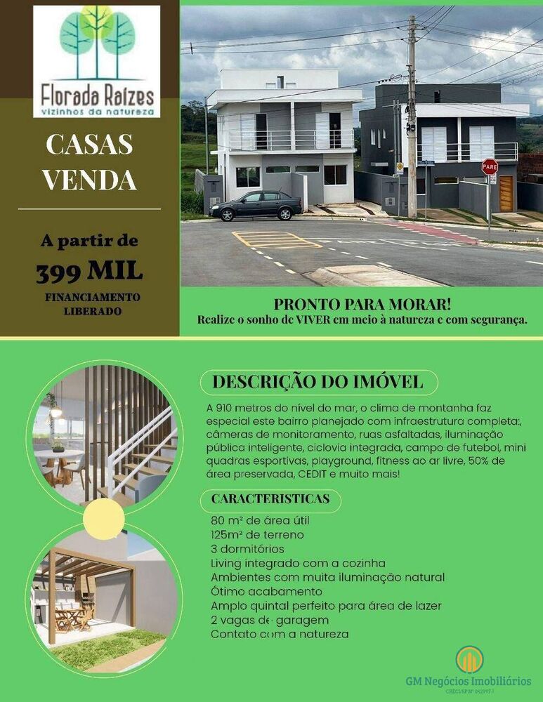 Casa à venda com 3 quartos, 80m² - Foto 3