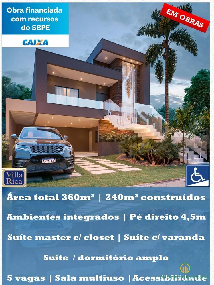 Casa de Condomínio, 3 quartos - Foto 1