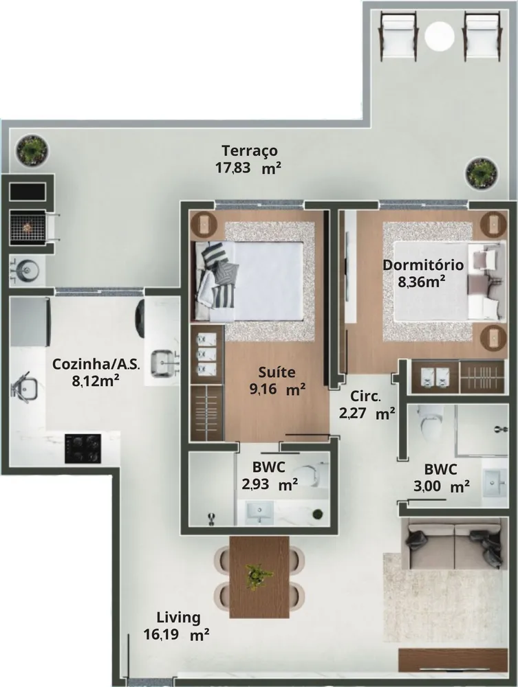 Apartamento, 2 quartos, 100 m² - Foto 6