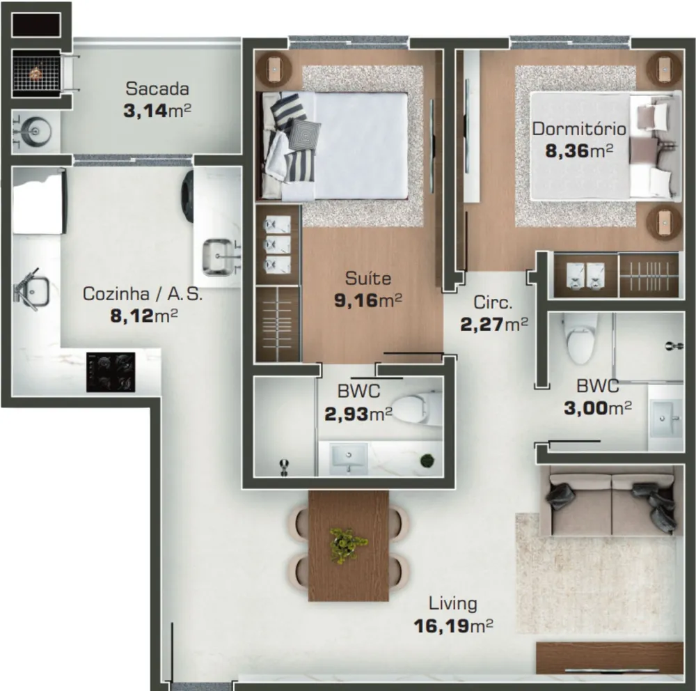 Apartamento, 2 quartos, 100 m² - Foto 8