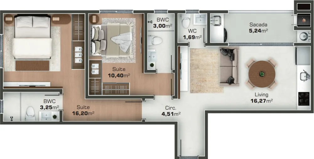 Apartamento, 2 quartos, 100 m² - Foto 8