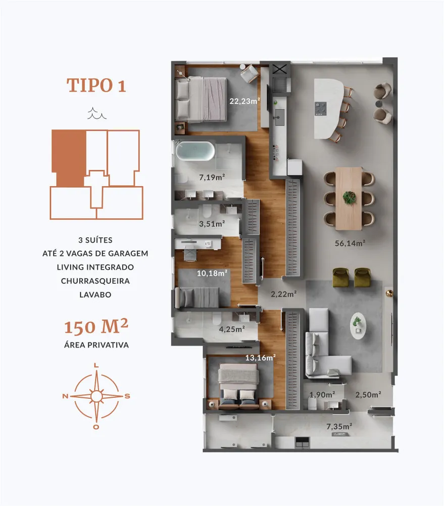 Apartamento, 1 quarto, 75 m² - Foto 9