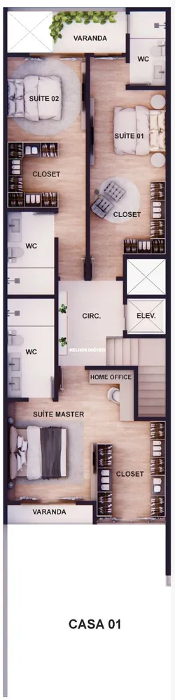 Sobrado, 3 quartos, 220 m² - Foto 12