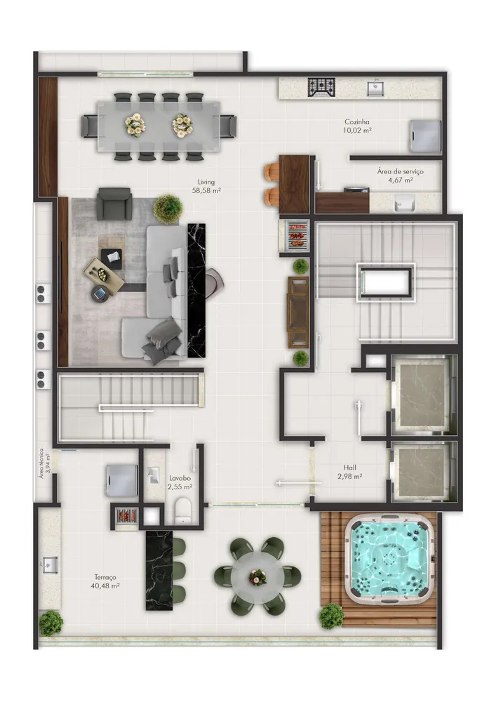 Apartamento, 3 quartos, 135 m² - Foto 2