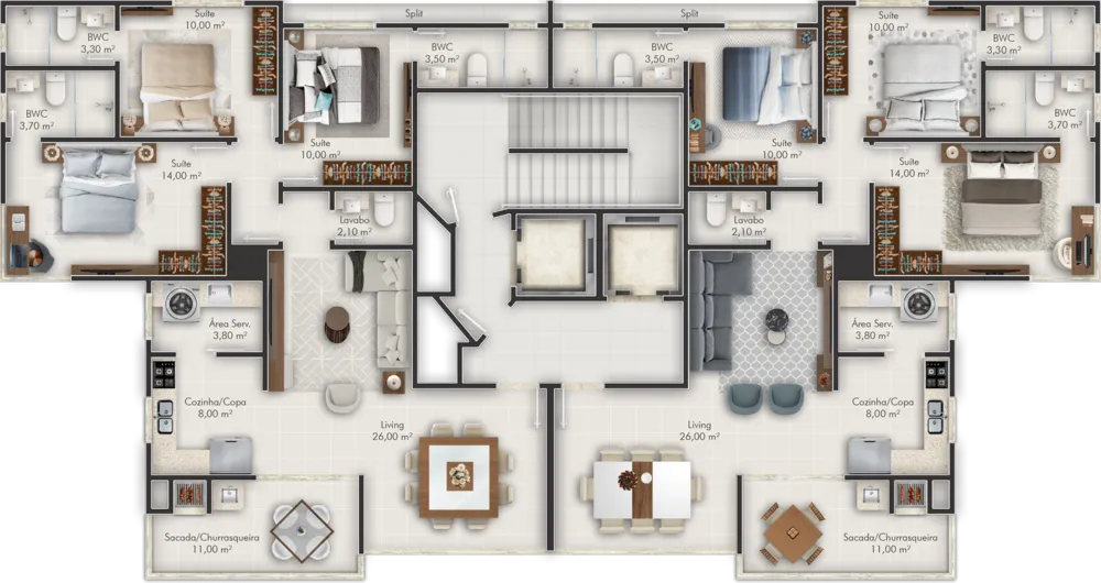 Apartamento, 3 quartos, 114 m² - Foto 4
